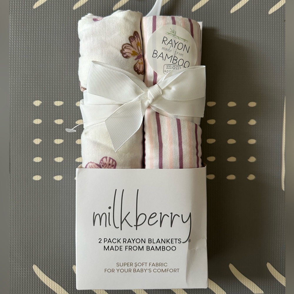 Milkberry Bamboo Butterfly Swaddles